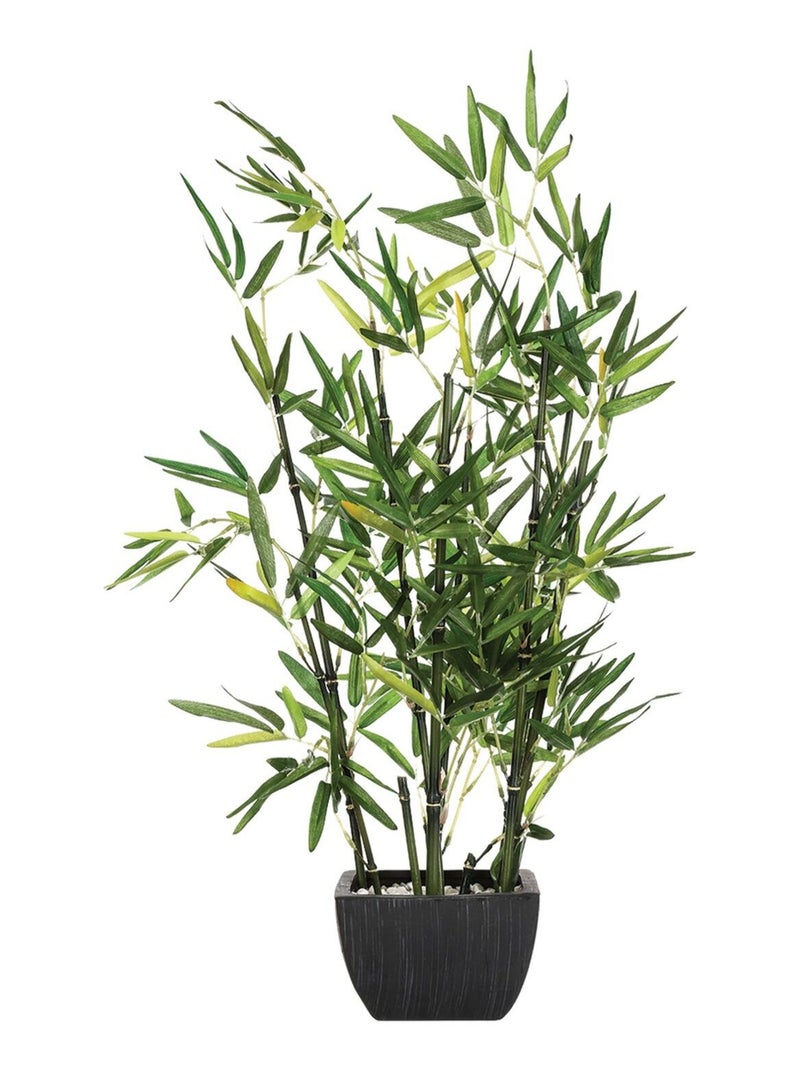 Bambou artificiel en pot céramique Vert - Kiabi