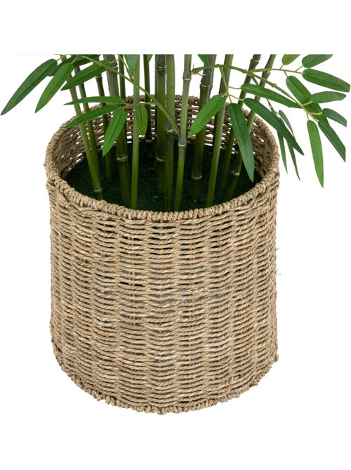 Bambou artificiel, pot naturel LY - Kiabi