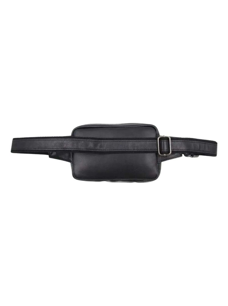 Banane cuir Francinel  Palerme cuir Noir - Kiabi