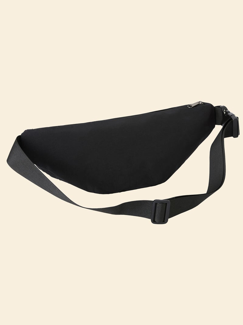 Banane de sport (ekstract) avec poches extérieures et intérieures 15x40 cm Noir - Kiabi