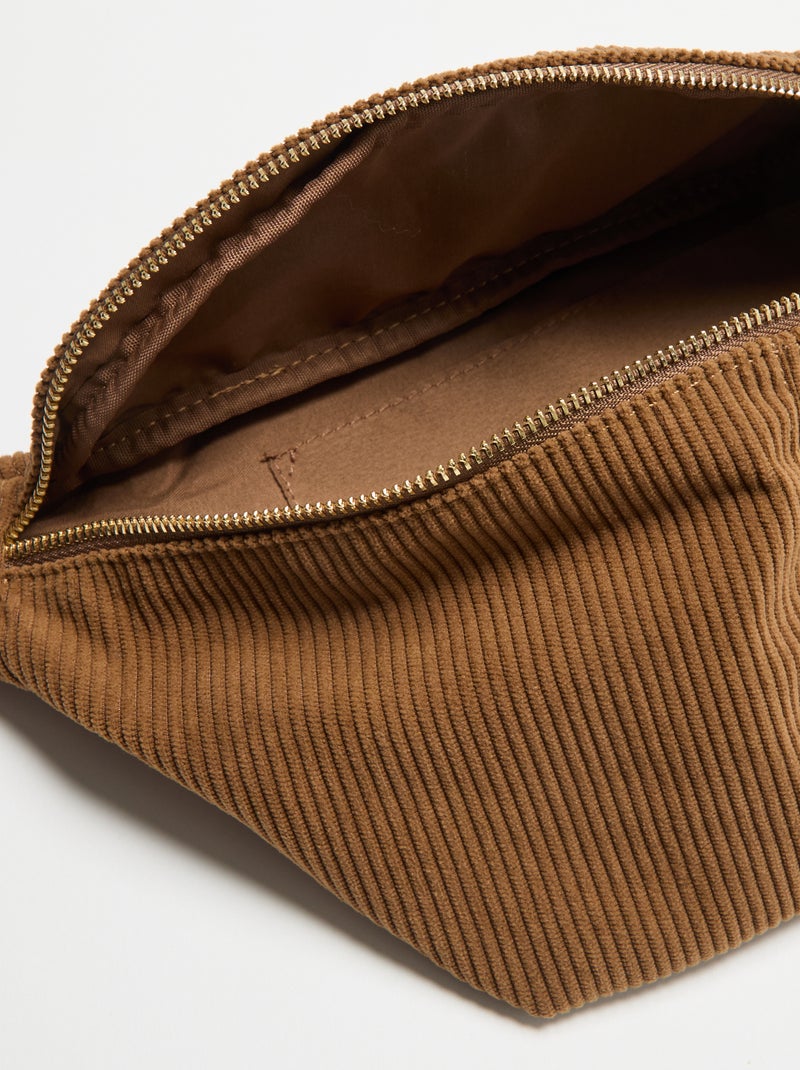 Banane en velours Marron - Kiabi