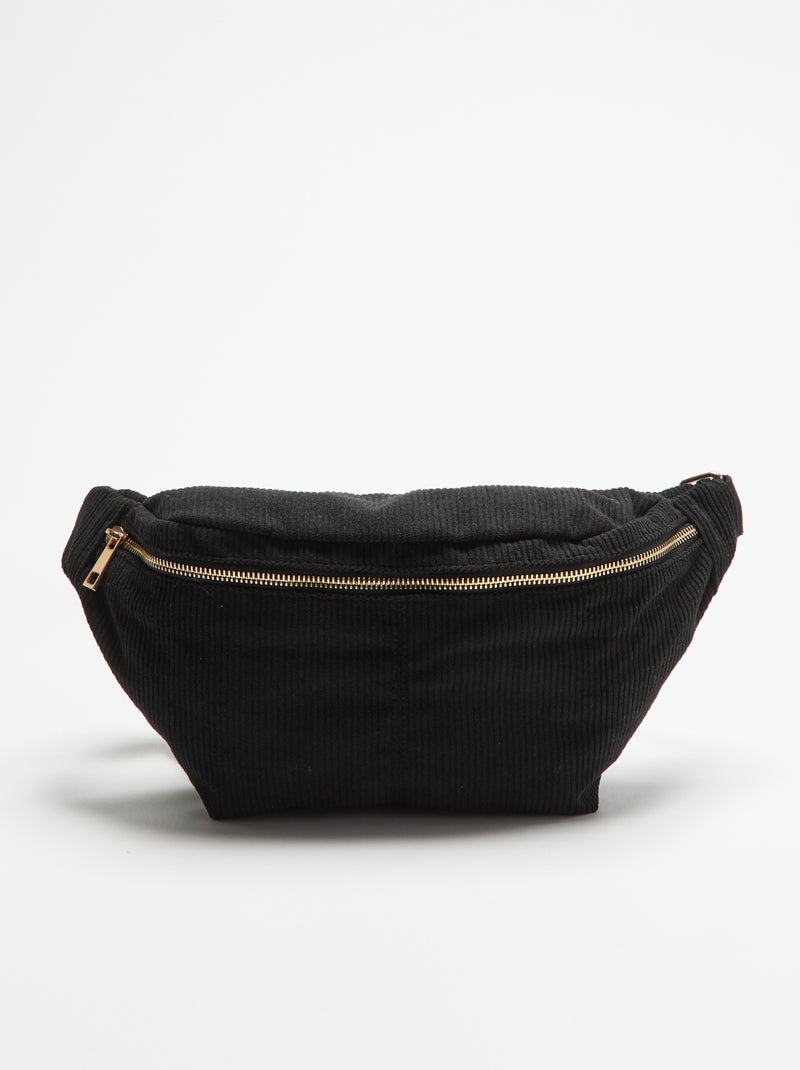 Banane en velours Noir - Kiabi