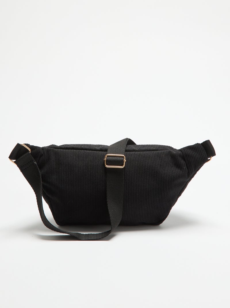 Banane en velours Noir - Kiabi