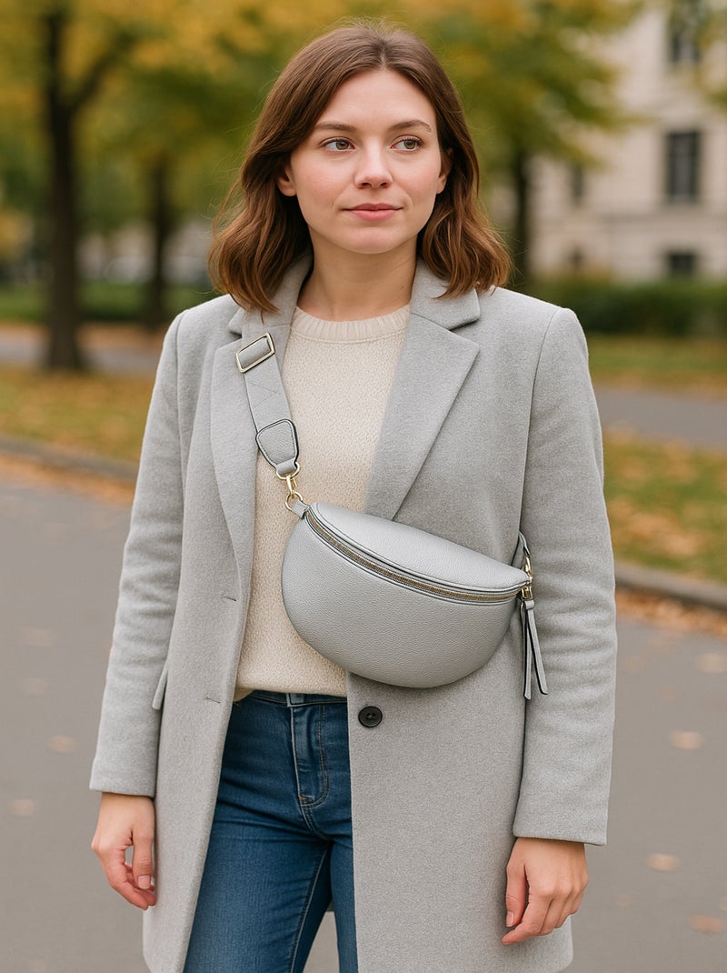 Banane femme avec  mini pochette Argent - Kiabi