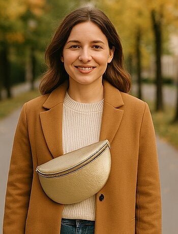 Banane femme avec mini pochette