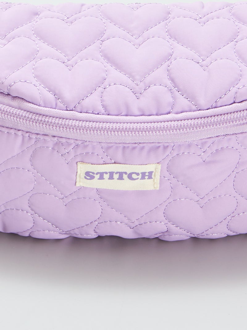Banane quiltée 'Stitch' Violet - Kiabi