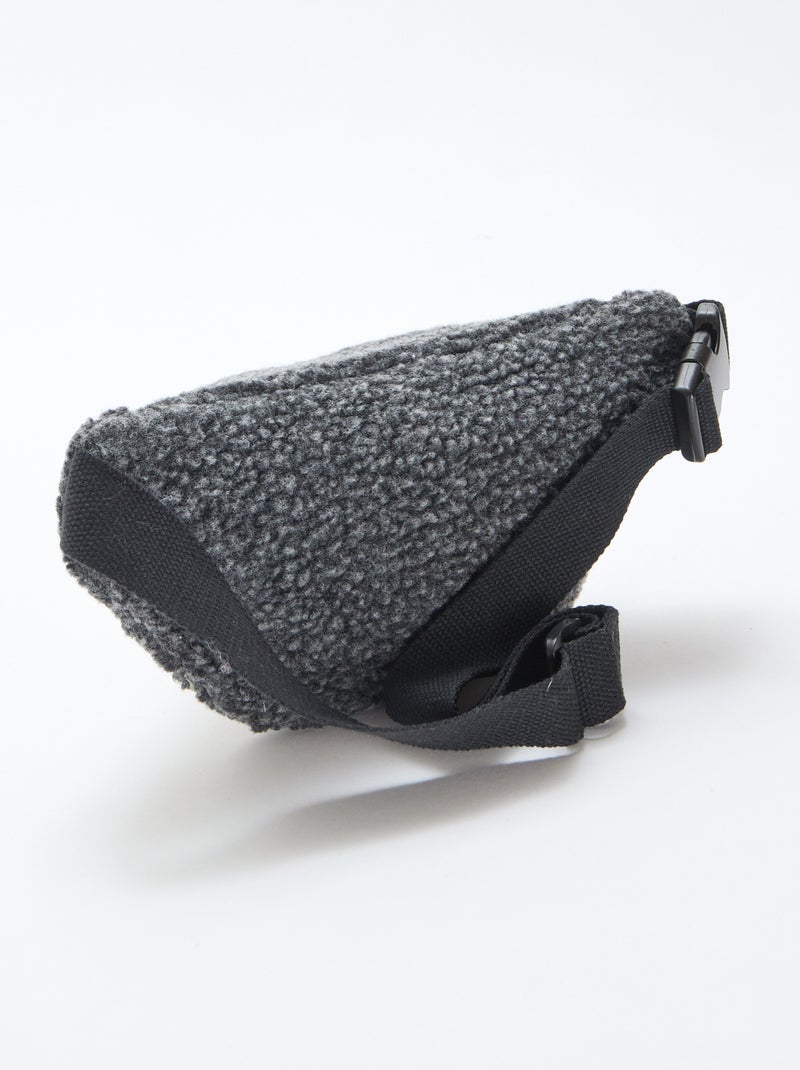 Banane unie effet moutonné 27x15 cm Gris - Kiabi