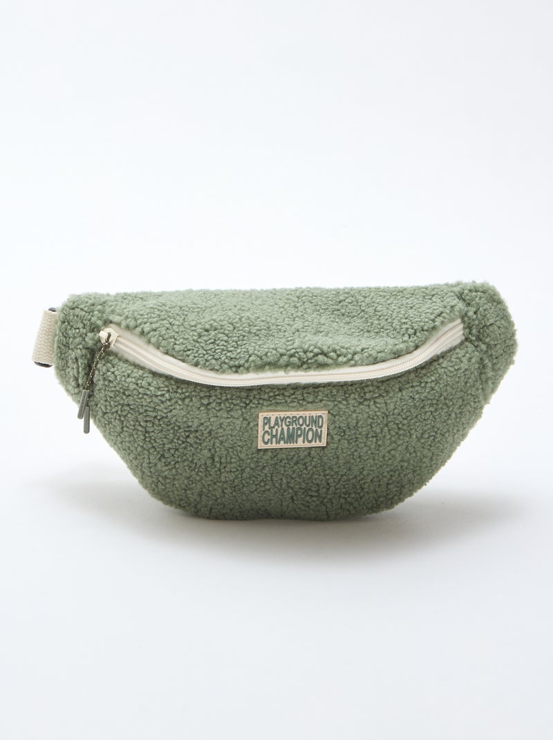 Banane unie effet moutonné 27x15 cm Vert - Kiabi