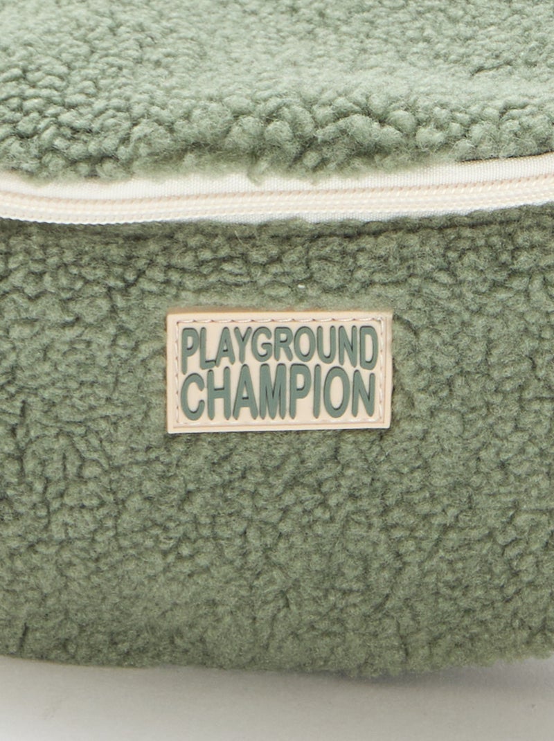 Banane unie effet moutonné 27x15 cm Vert - Kiabi