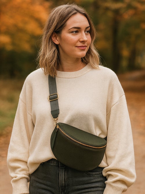 Banane velours côtelé ABIGAELLE - Kiabi