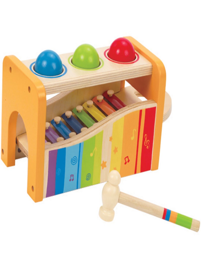 Xylophone Glockenspiel en bois, instruments de musique de rythme, xylophone  en bois coloré avec 2 maillets pour adultes enfants, jouet de glockenspiel