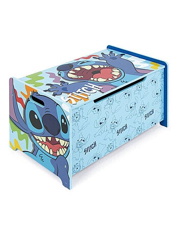 Banc coffre à jouets en bois 62.5x40x37cm de Lilo & Stitch