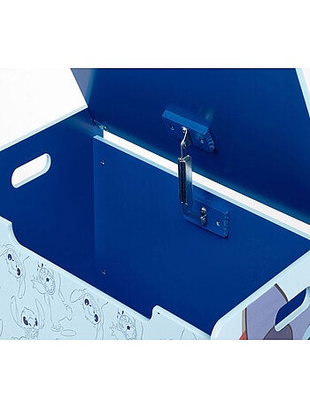 Banc coffre à jouets en bois 62.5x40x37cm de Lilo & Stitch