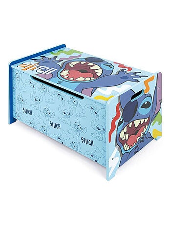 Banc coffre à jouets en bois 62.5x40x37cm de Lilo & Stitch