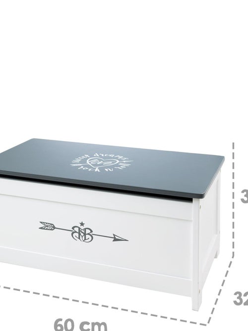 Banc-coffre à jouets en bois 'Rock Star Baby' - ROBA - Kiabi