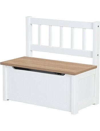 Banc-coffre à jouets en mélaminé résistant aux rayures 'Roba woody'