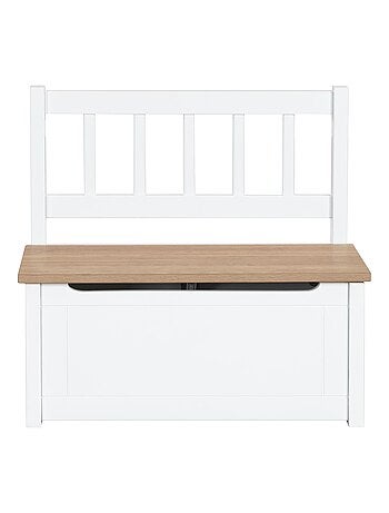 Banc-coffre à jouets en mélaminé résistant aux rayures 'Roba woody'