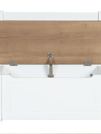 Banc-coffre à jouets en mélaminé résistant aux rayures 'Roba woody'