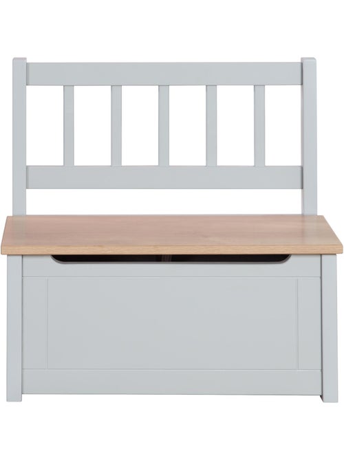 Banc-coffre à jouets en mélaminé résistant aux rayures 'Roba woody' - Kiabi