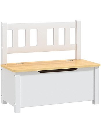 Banc coffre de rangement enfant avec couvercle en mdf - vidaxl