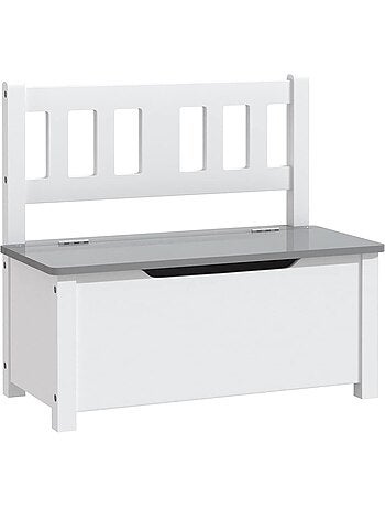 Banc coffre de rangement enfant avec couvercle en mdf - vidaxl
