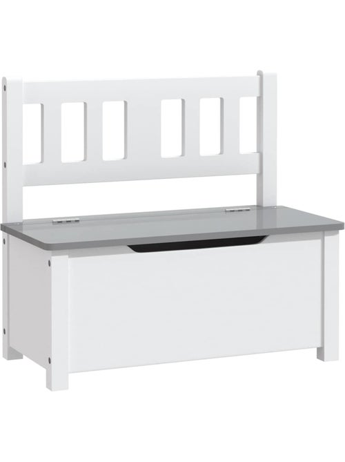 Banc coffre de rangement enfant avec couvercle en mdf - vidaxl - Kiabi
