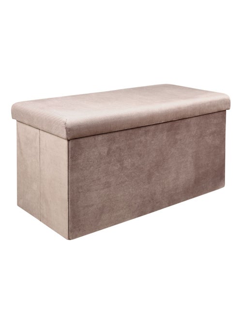 Banc coffre de rangement pliable en velours côtelé GIULIA - Kiabi