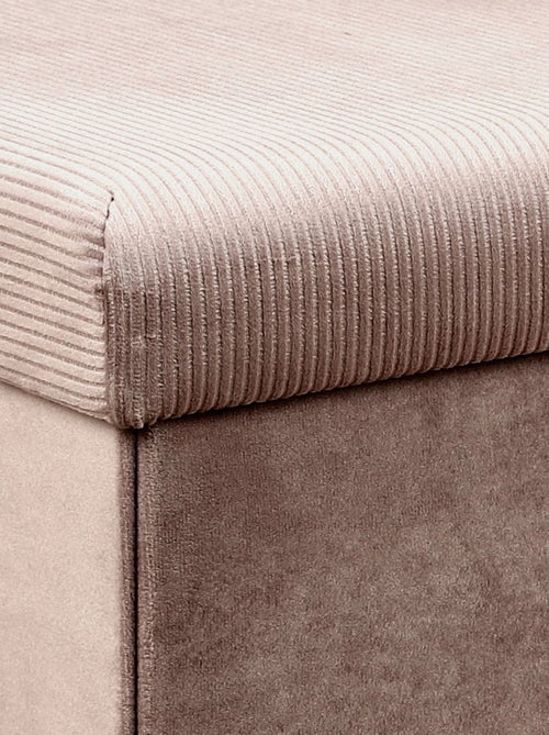Banc coffre de rangement pliable en velours côtelé GIULIA - Kiabi