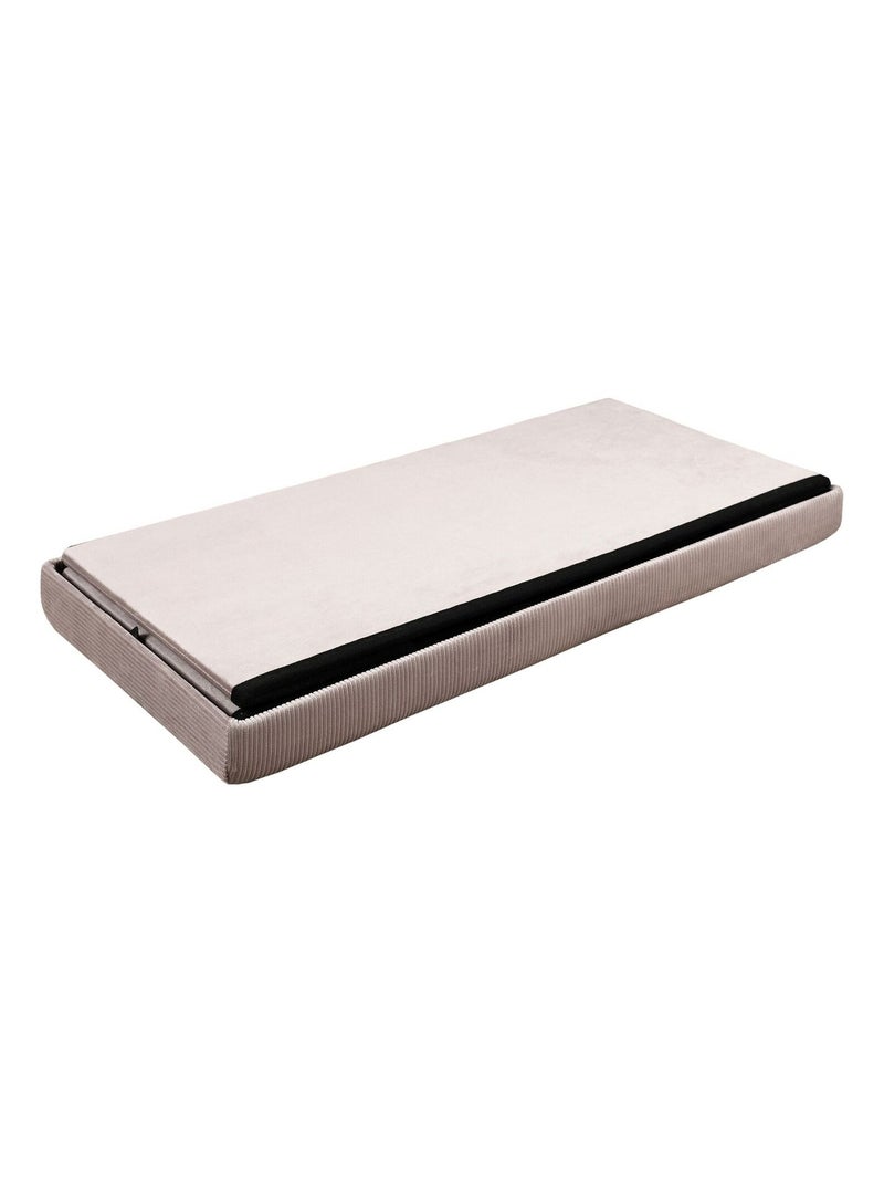 Banc coffre de rangement pliable en velours côtelé GIULIA Rose - Kiabi