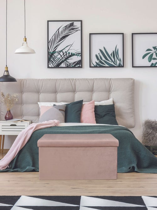 Banc coffre de rangement pliable en velours côtelé GIULIA - Kiabi