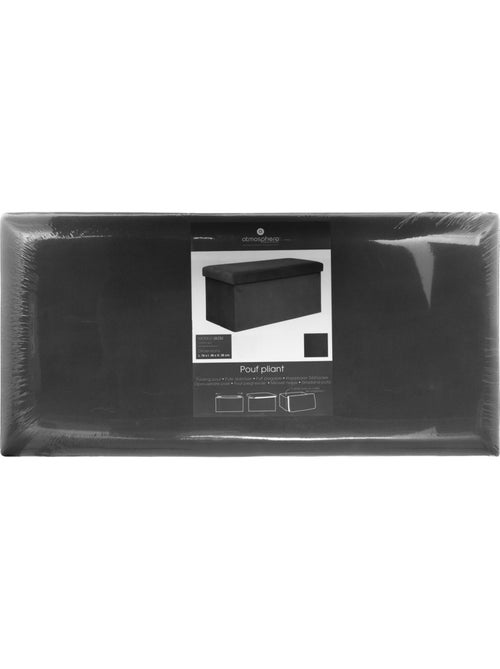 Banc coffre de rangement pliable velours LILOU - Kiabi