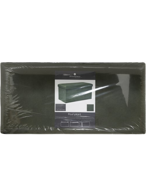 Banc coffre de rangement pliable velours LILOU - Kiabi