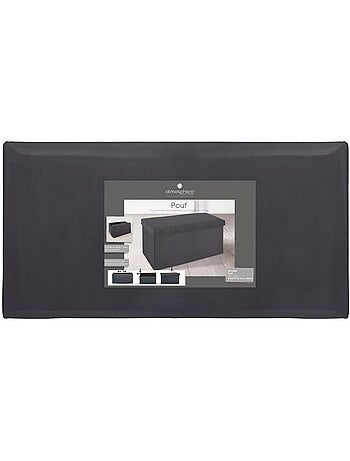 Banc coffre de rangement pliable velours TESS