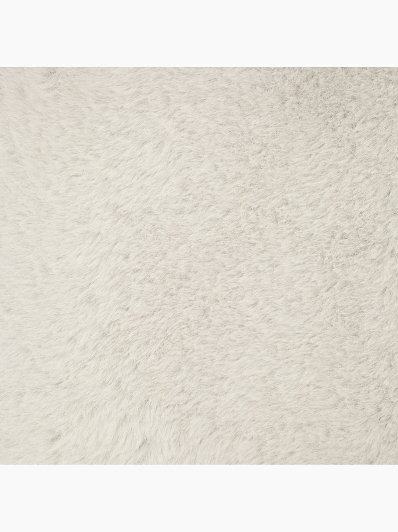 Banc coffre de rangement pliant en fausse fourrure EZZIO Blanc - Kiabi