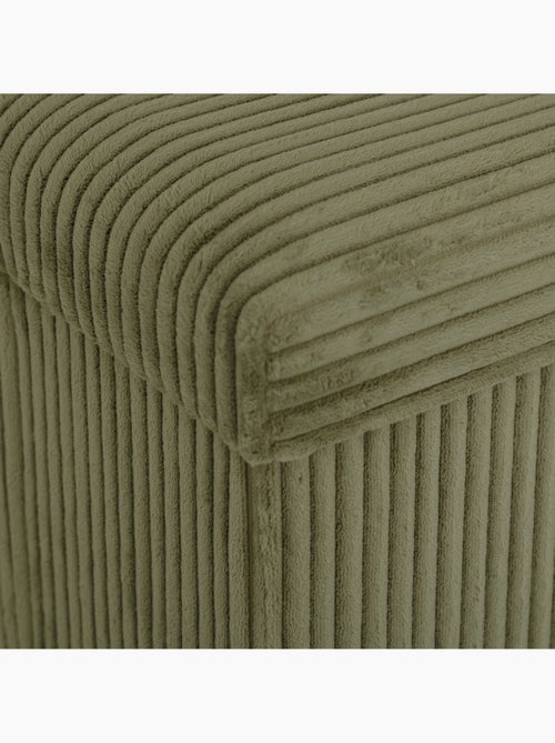 Banc coffre de rangement pliant en velours côtelé ARUM - Kiabi Banc coffre de rangement pliant en velours côtelé ARUM - Kiabi