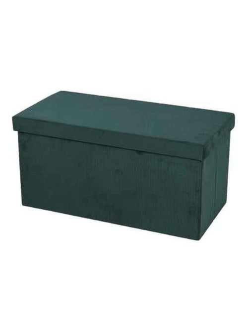 Banc coffre de rangement pliant en velours côtelé KUBE - Kiabi