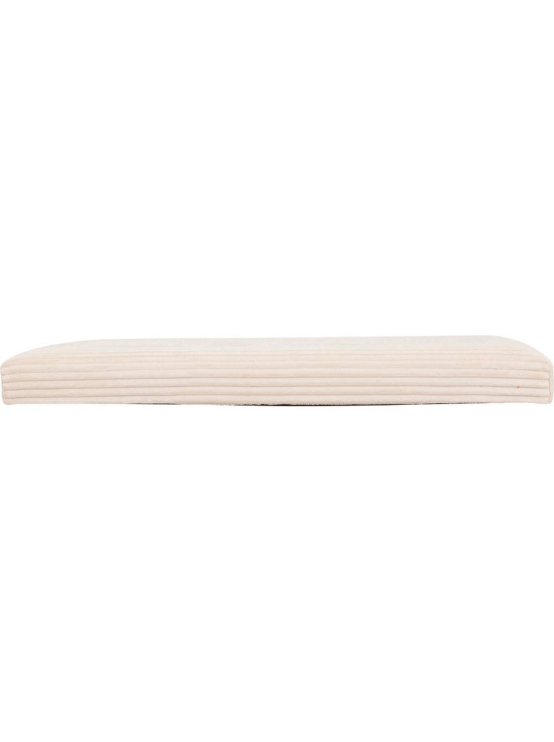 Banc coffre de rangement pliant velours côtelé arum Ivoire - Kiabi