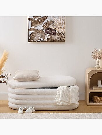 Banc coffre en bouclette GIULIA