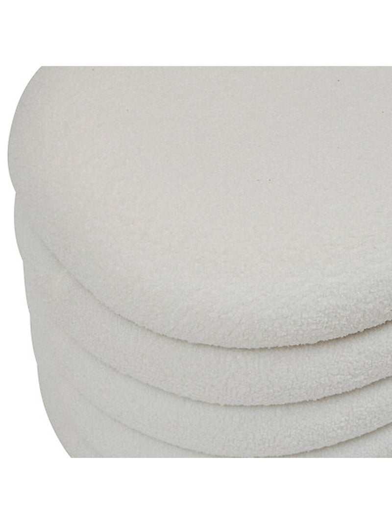 Banc coffre en bouclette GIULIA Blanc - Kiabi