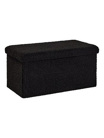 Banc coffre en tissu bouclette MATCHA