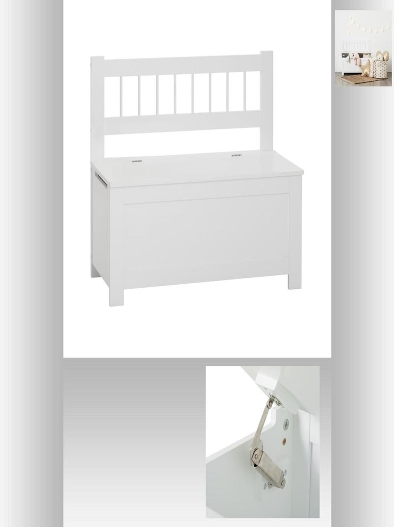 Banc coffre pour enfant Blanc - Kiabi