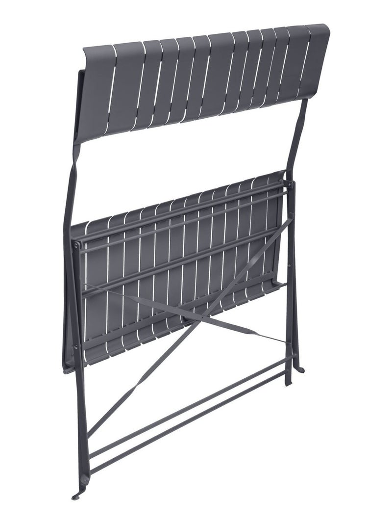 Banc de jardin pliant 2 places NASCA Gris foncé - Kiabi
