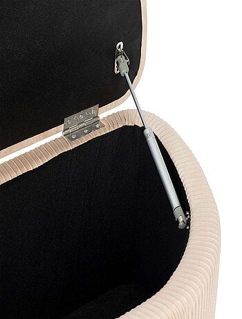 Banc de rangement en velours SOLARO