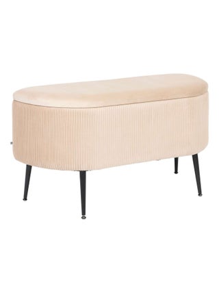 Banc de rangement en velours SOLARO