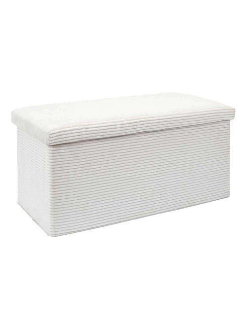 Banc de rangement pliable en velours côtelé SCOTT - Kiabi