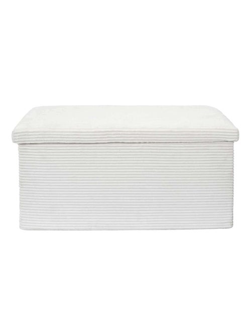 Banc de rangement pliable en velours côtelé SCOTT - Kiabi