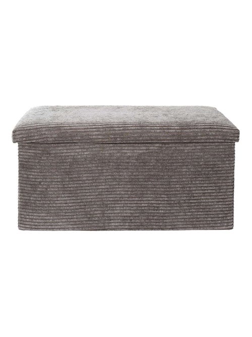 Banc de rangement pliable en velours côtelé SCOTT - Kiabi