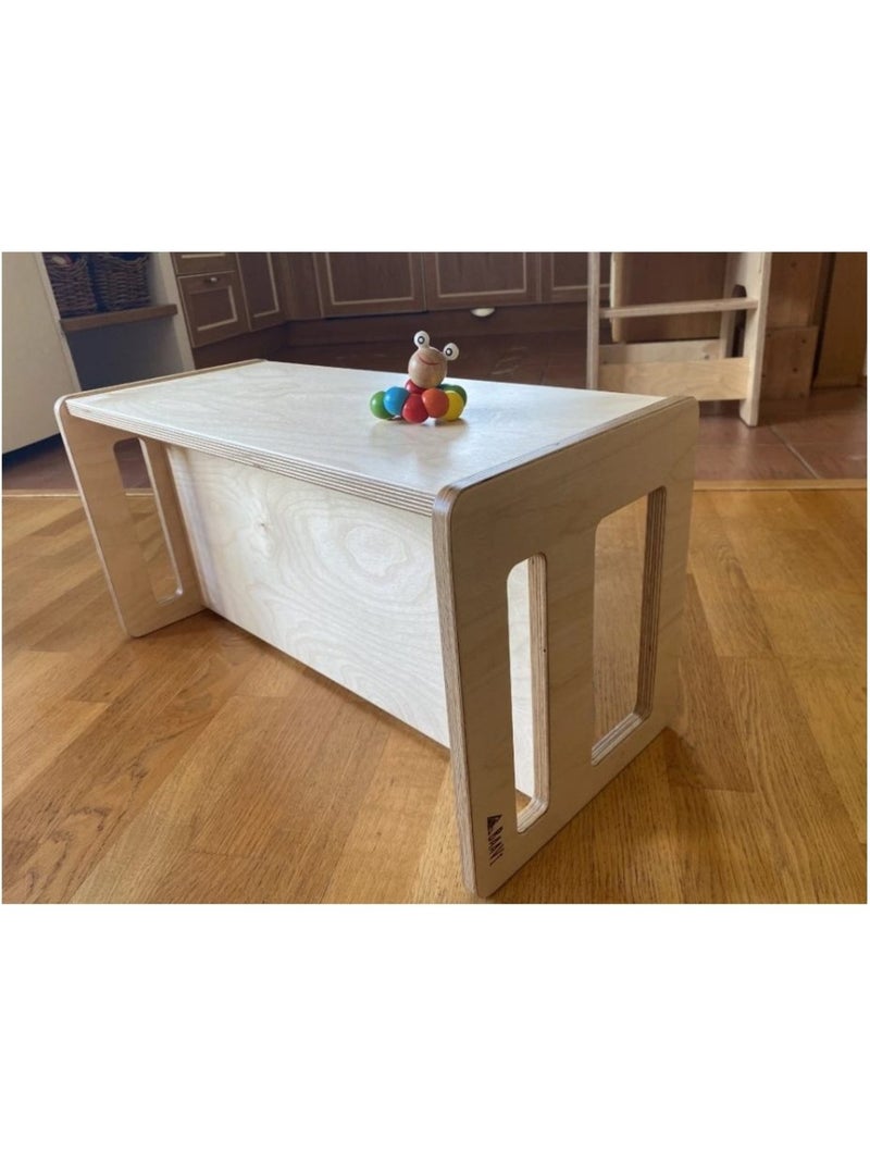 Banc en bois pour enfant 3 en 1 Beige - Kiabi