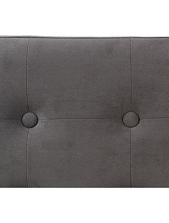 Banc pliant coffre de rangement en velours capitonné LYSANDRE