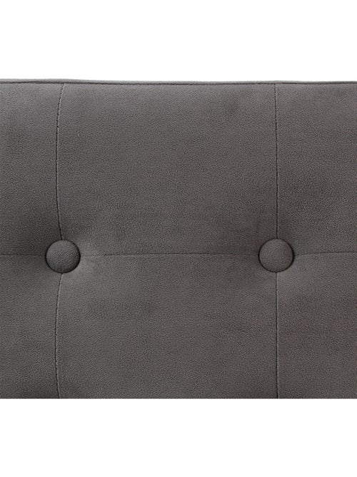 Banc pliant coffre de rangement en velours capitonné LYSANDRE - Kiabi